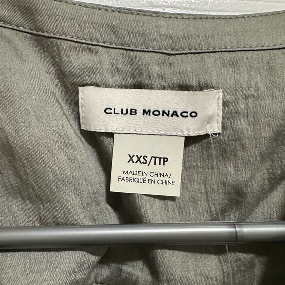 Club Monaco Ruffle Sleeve Button Top - Picture 4 of 6